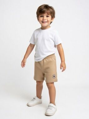 Converse Athletic Tan Pull-On Kids Shorts